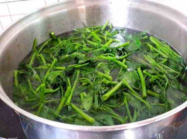 cách luộc rau xanh