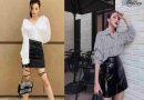 Gợi ý phối đồ với chân váy da đẹp chuẩn trend cho chị em