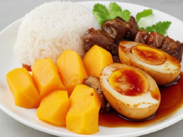 Bữa trưa ăn khoai lang và trứng gà giảm cân mà vẫn đủ chất