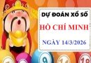 Dự đoán XSHCM ngày 14/3/2026 VIP 24h độ chính xác cao