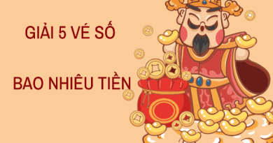 Trúng số giải 5 vé số miền bắc, nam được bao nhiêu tiền?