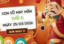 Đón tin vui với con số may mắn ngày 25/03/2026 tuổi Tị
