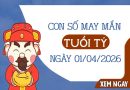 Vượng phát với con số may mắn ngày 01/04/2026 tuổi Tý
