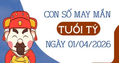 Vượng phát với con số may mắn ngày 01/04/2026 tuổi Tý