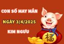 Con số may mắn hôm nay 3/4/2026 thứ 6 cung Kim Ngưu