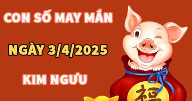 Con số may mắn hôm nay 3/4/2026 thứ 6 cung Kim Ngưu