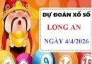 Dự đoán XSLA ngày 4/4/2026 thứ 7 hôm nay siêu Vip